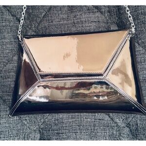 Stuart Weitzman Pewter Glass Clutch